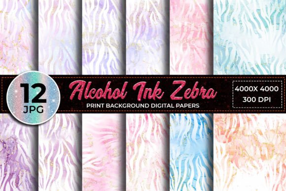 Alcohol Ink Zebra Print Backgrounds: A Versatile Tool for Creative Projects