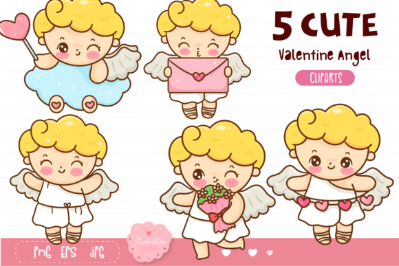 Angel Cupid Valentine Sublimation Kawaii