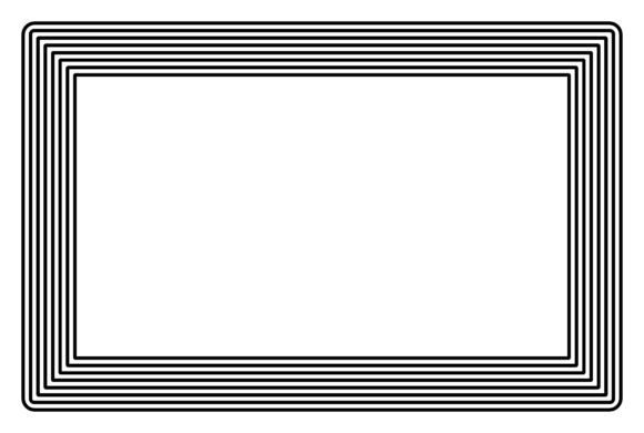 Black Frame Illustration Art: A Versatile Design Element for Creative Projects