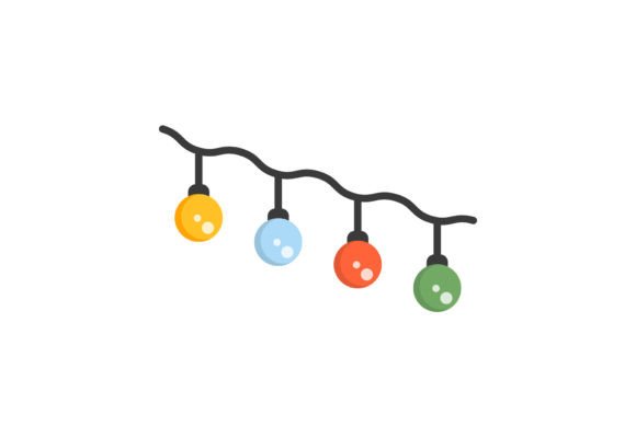 Christmas Loop Lights Artwork: A Versatile Design Element for Creative Professionals