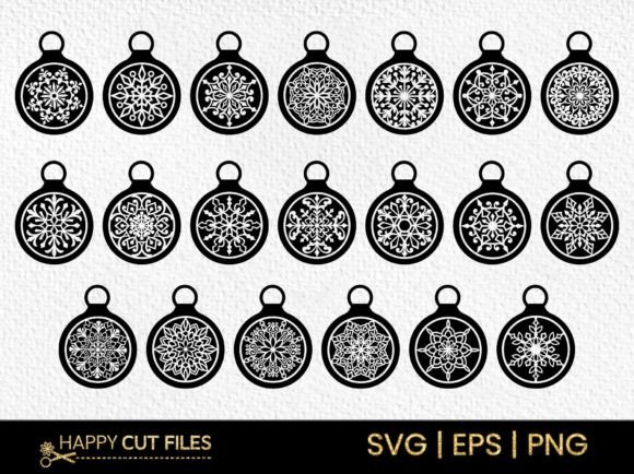 Christmas Ornament Snowflake SVG Bundle: A Versatile Digital Asset for Creative Projects