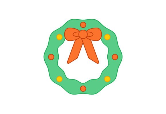 Christmas Wreath Vector Graphic: A Versatile Design Element for Creative Projects