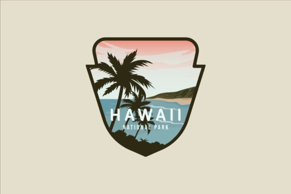 Hawaii Beach Emblem Vector Logo Design: A Versatile Tool for Travel and Leisure Businesses