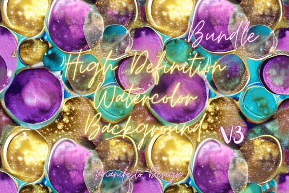 High Resolution Watercolor Background V3: Elevating Digital Design with Organic Elegance