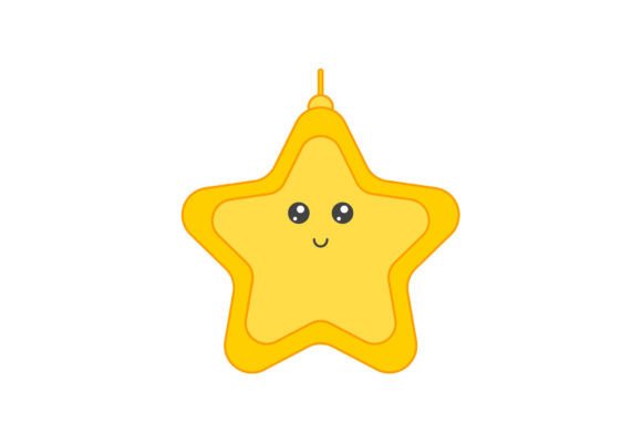 Kawaii Star Christmas Artwork