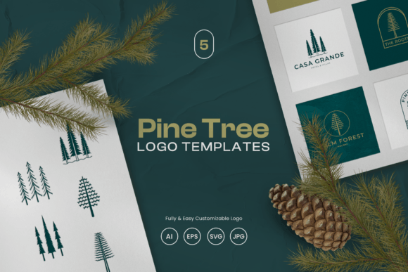 Pine Tree Logo Template