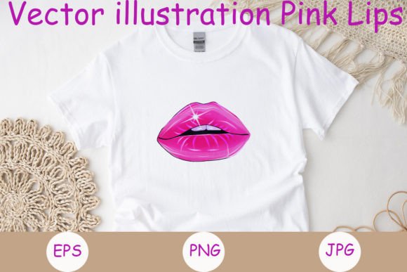Pink Lips Vector Sublimation Procreate: A Versatile Art Asset for Designers and Creators