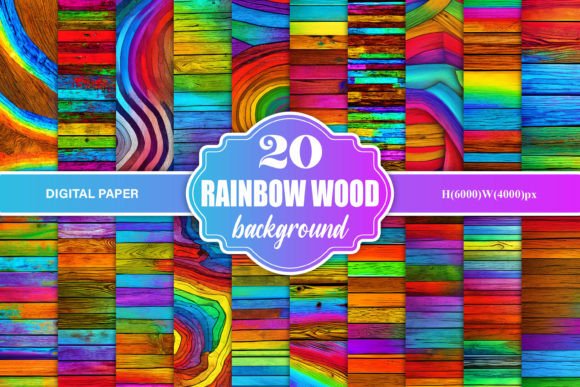 Rainbow Wood Background: A Versatile Asset for Creative and Professional Workflows