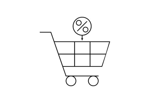 Shopping Black Friday Icon: The Perfect Graphic for Your Creative Projects