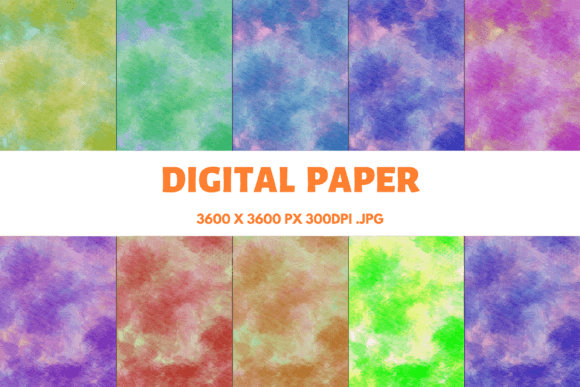 Watercolor Texture Digital Papers 9: A Versatile Resource for Creative Projects