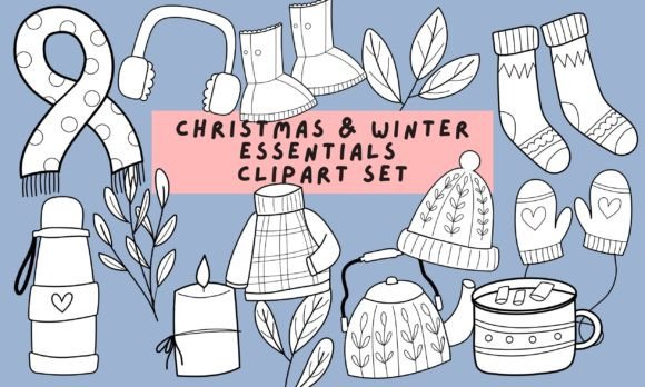 Winter Essentials Clipart Bundle
